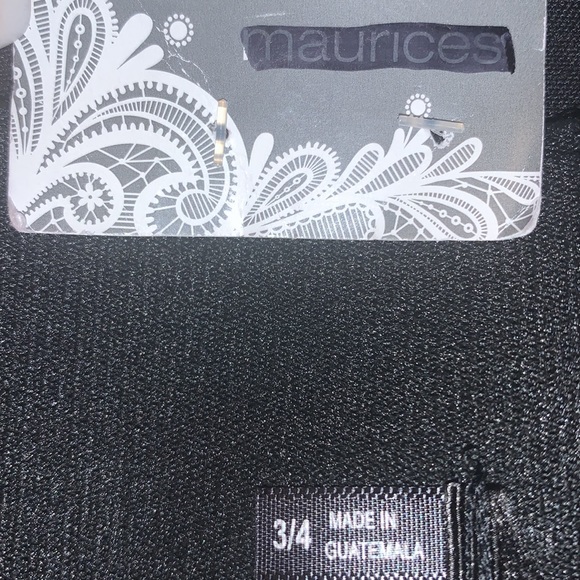 🌟NWT Maurices Black SMART Bermuda SHORTS Size 3/4 - Picture 11 of 14